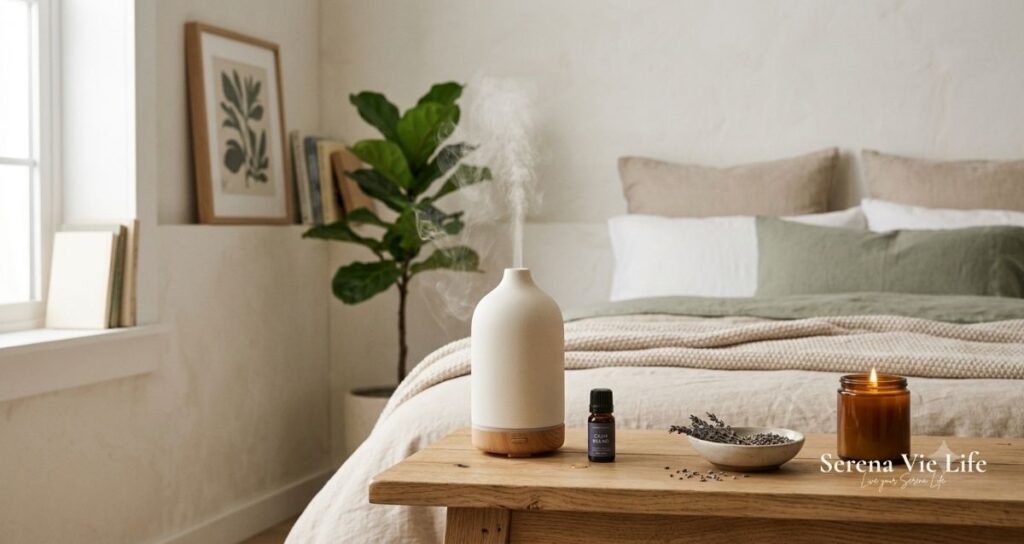 best aromatherapy diffusers for a calmer home — ceramic diffuser with essential oils