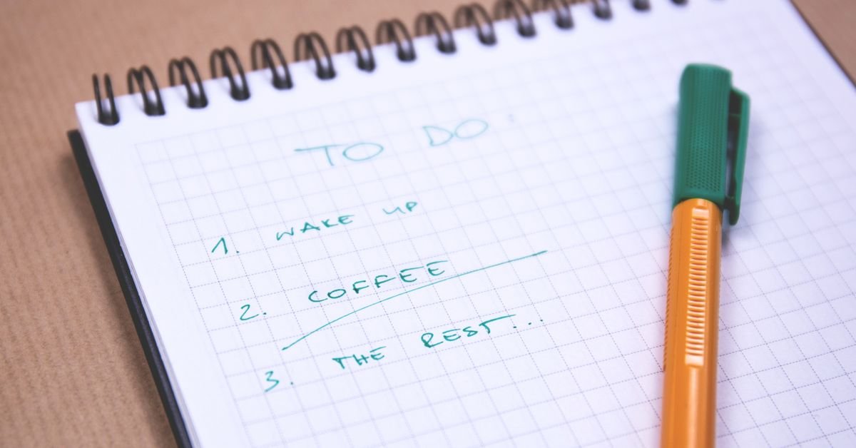 perimenopause symptoms checklist written in notebook